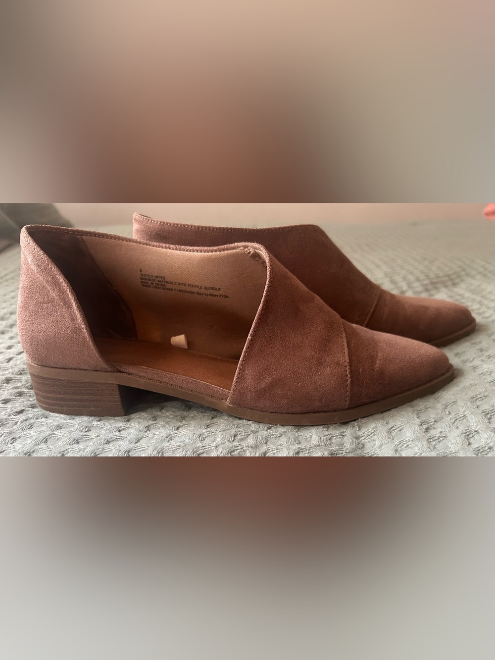 Universal Thread Taupe Suede Slip-On Flat
